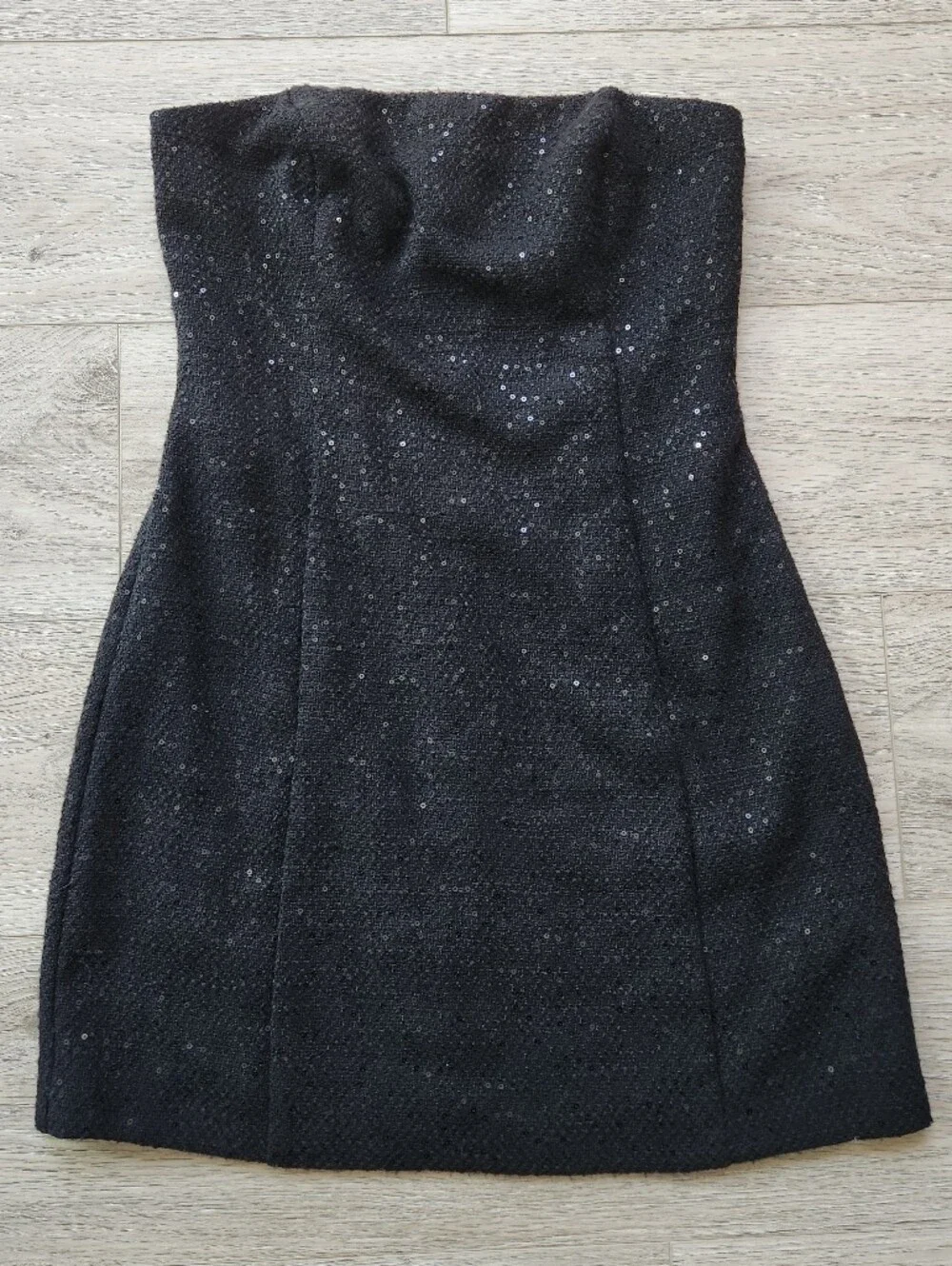 altar'd state black sequin dress Altar'd State Black Polyester Knit Beaded L S Dress Clotheshorse Consignment Boutique